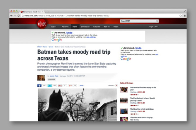 BATMAN HITS THE WEB